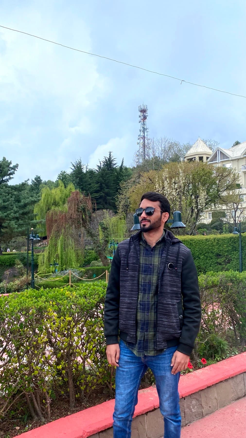 The manicured gardens at PC Bhurban, spring blossoms just opening.